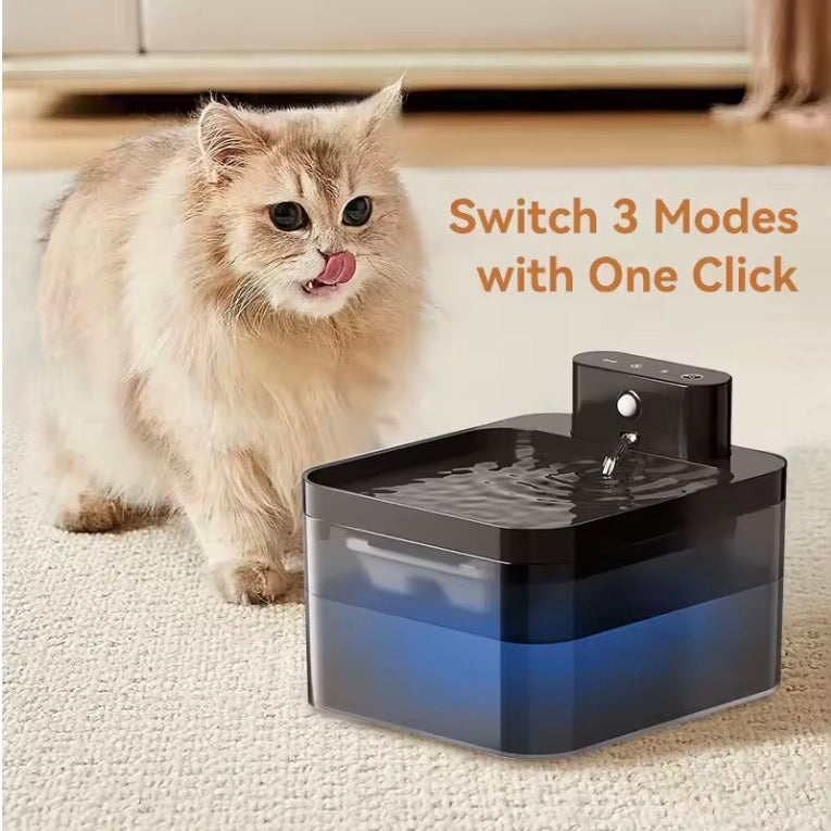 SmartFlow™ Motion-Activated Cat Water Fountain – Ultra Quiet & Wireless